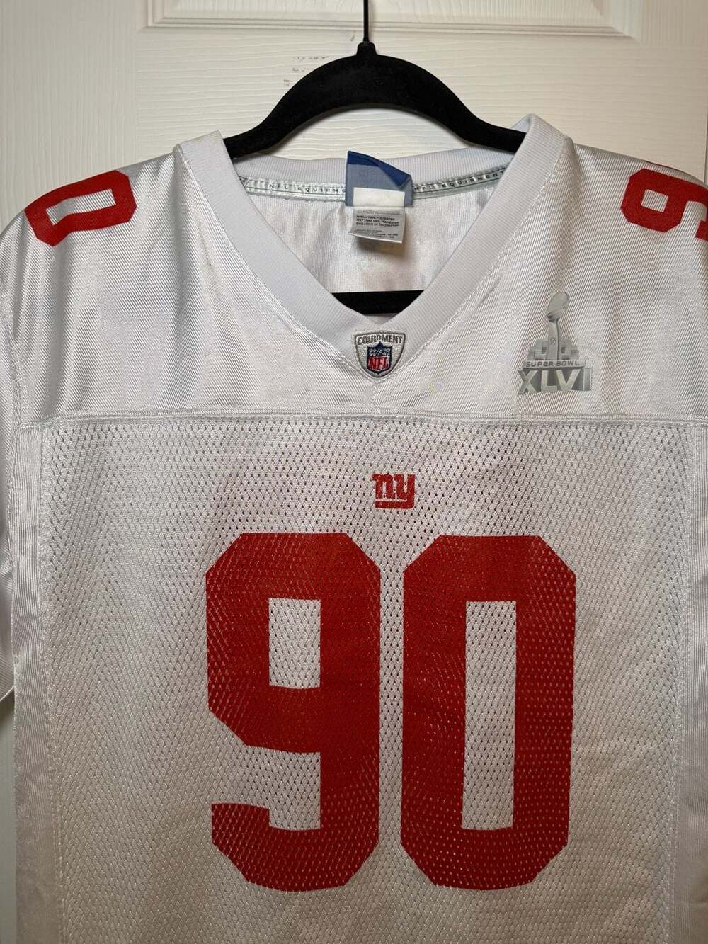 Kids JASON PIERRE-PAUL New York Giants Super Bowl XLVI White Jersey XL